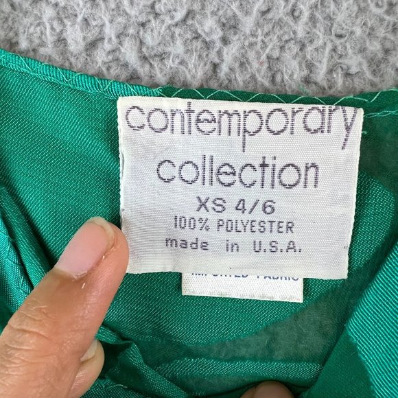 Vintage 90s Floral  Cami Slip Top Women’s XS USA Made - Picture 5 of 6